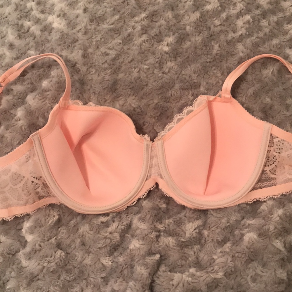Chantelle Light Pink Merci Demi Underwire T-Shirt Bra 30DDDD NWT - Picture 4 of 14